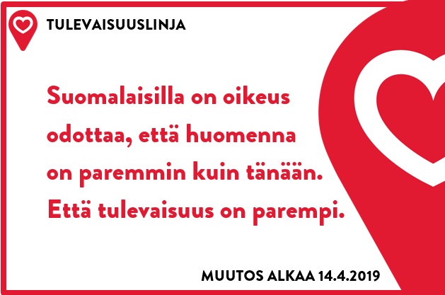 SDP:n tulevaisuuslinjan bussi Riihimäellä 30.3. ja 8.4.