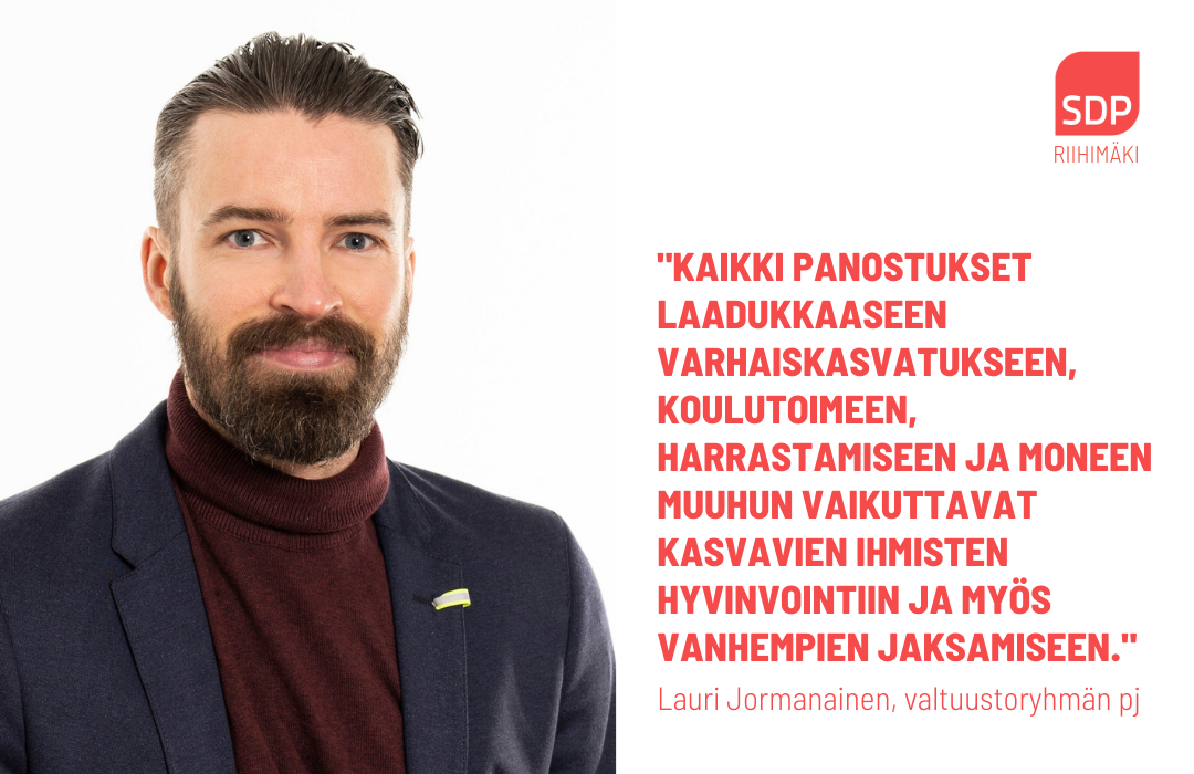 SDP:n ryhmäpuheenvuoro valtuuston kokouksessa