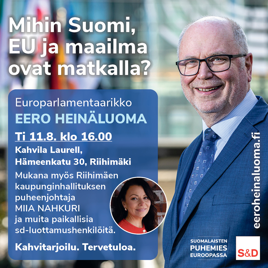 Eero Heinäluoma Riihimäellä